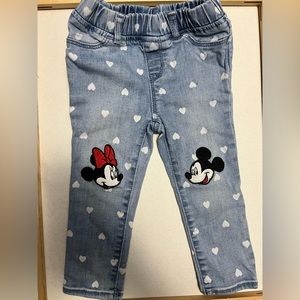 Gap Disney Jeans with Mickey and Minnie